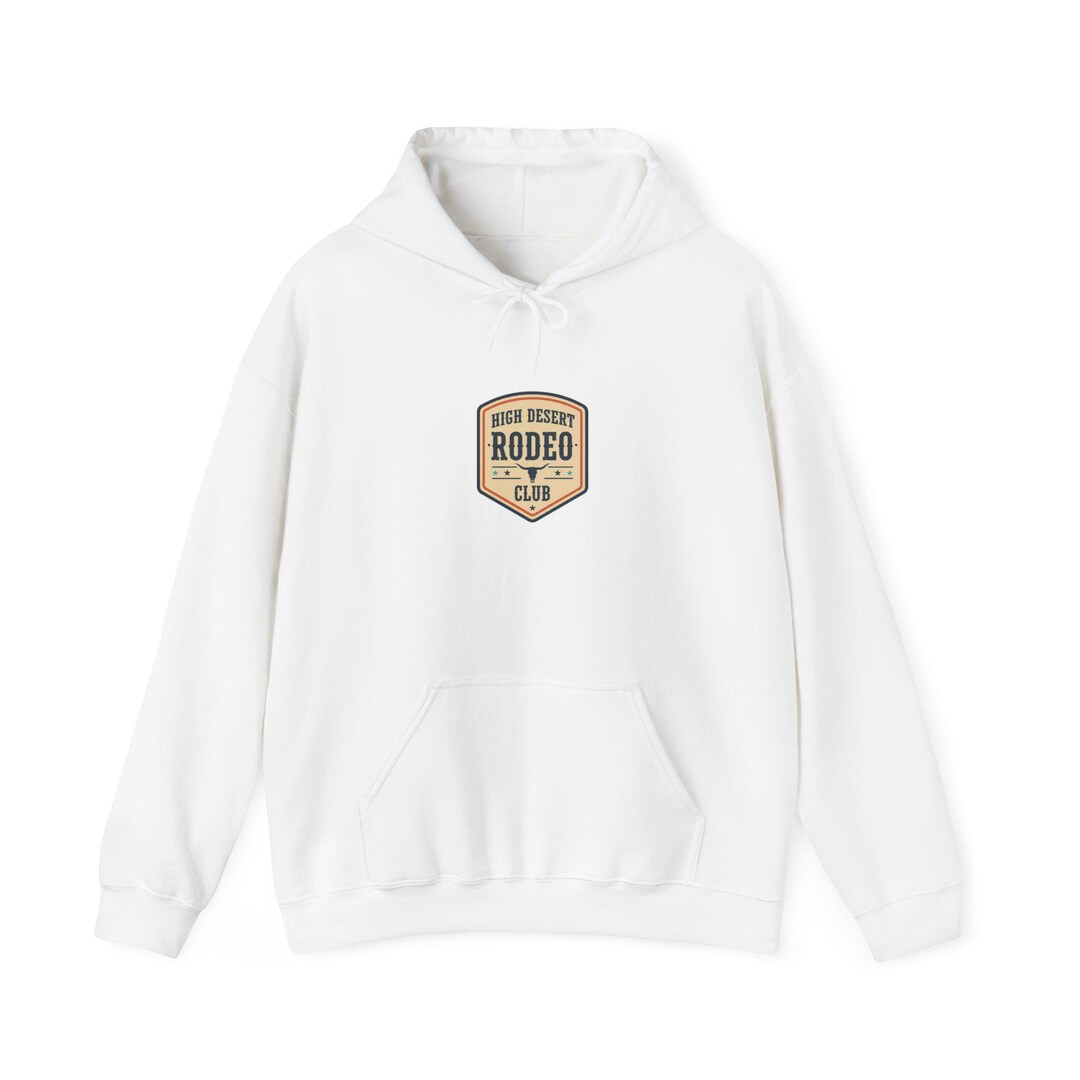 Collegiate Rodeo Merch Rodeo Club Badge Hoodie | Western Badge Typography, Rustic Collegiate ...
