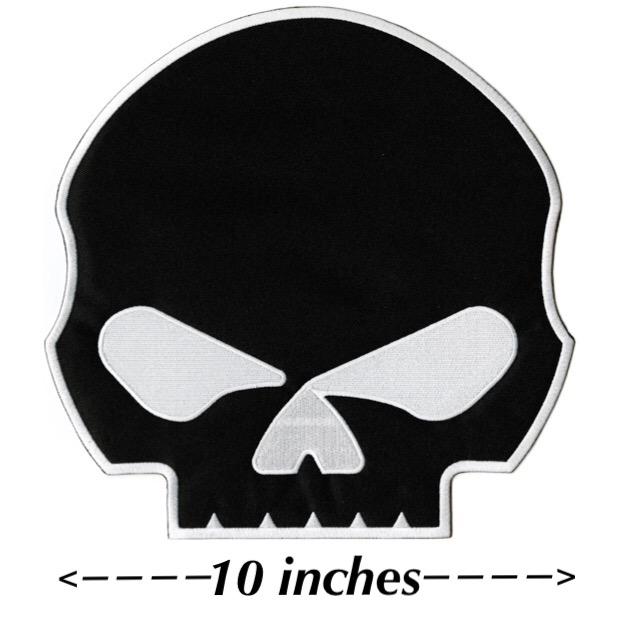Harley-Davidson Leather Willie G Skull 3 in. Round Emblem Sew-On Patch
