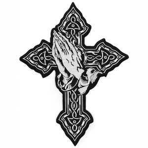 Betender Hände Kreuz Aufnäher 14"aufnäher |