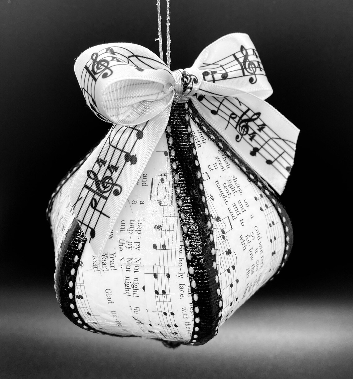 Sheet Music Ornament Music Theme Decoration Gift for Music Etsy