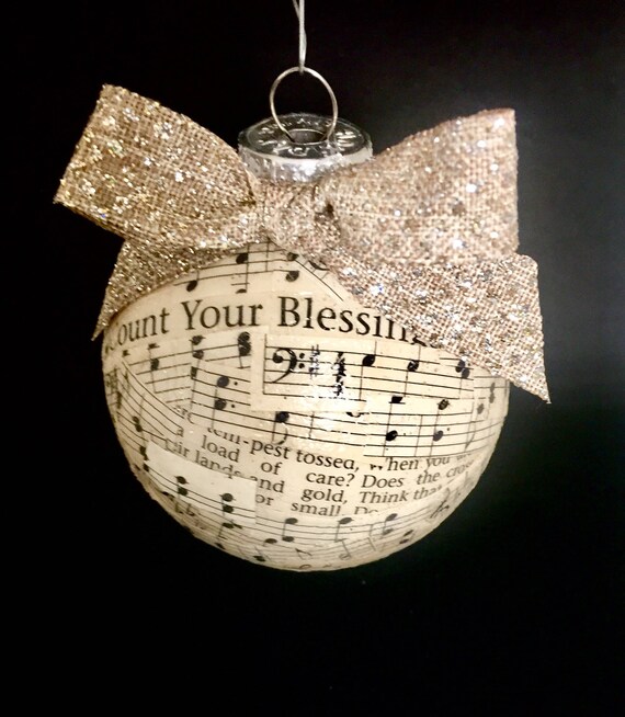 Sheet Music Ornament Gift For Chorus Teacher Gift For Piano Etsy