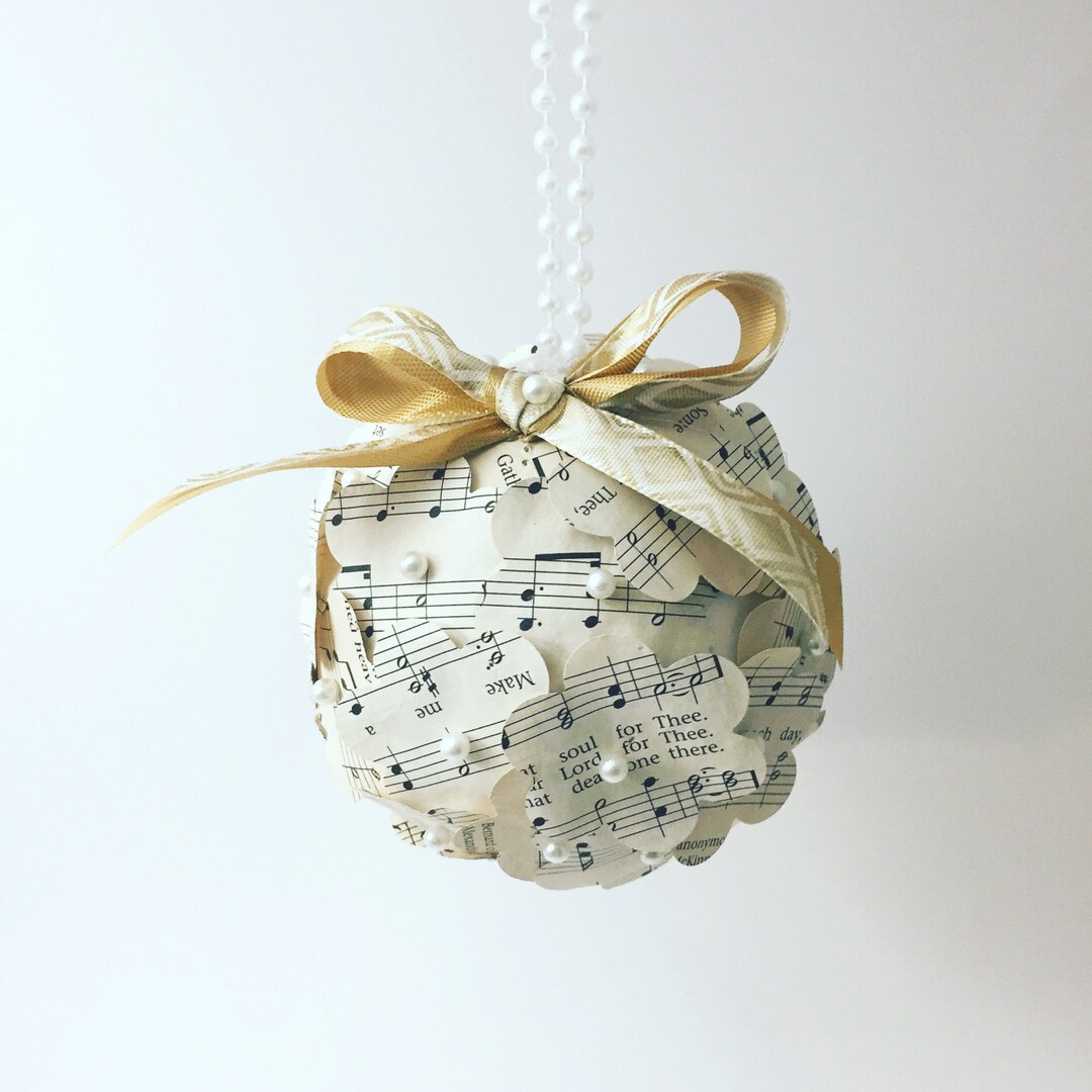 Sheet Music Ornament Music Theme Decoration Gift for Music Teacher Gift