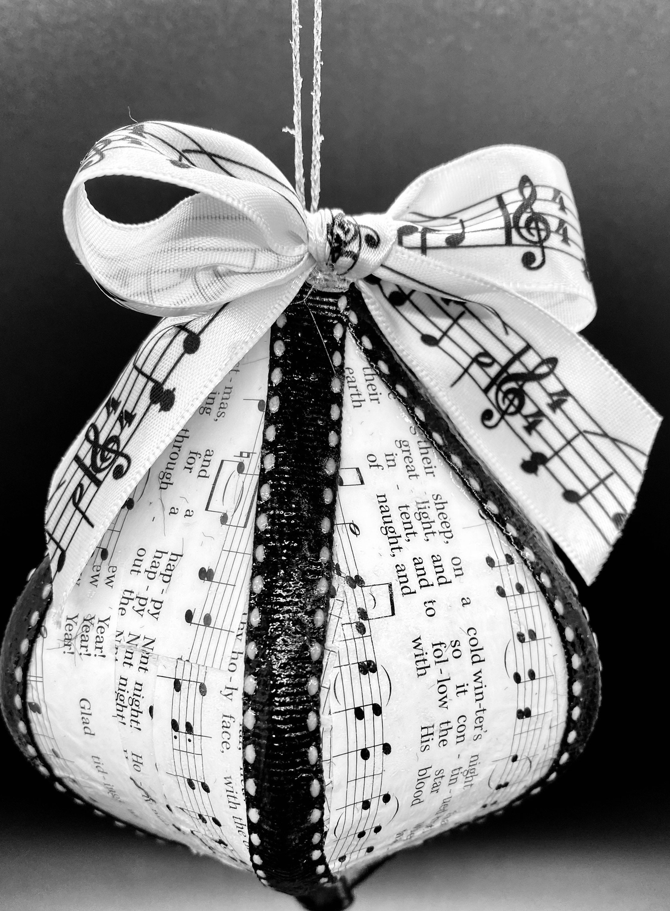 Sheet Music Ornament Music Theme Decoration Gift for Music Etsy