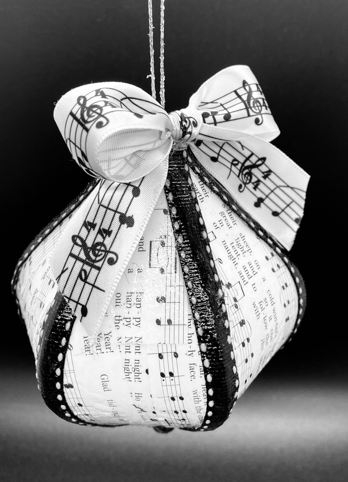 Sheet Music Ornament Music Theme Decoration Gift for Music Etsy