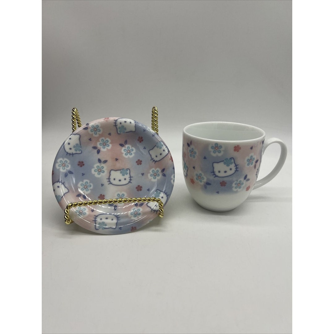 Vintage Sanrio 1999 Hello Kitty Teacup and Saucer NOS Etsy