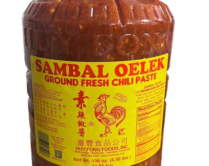 Huy Fong Foods Sambal Oelek Ground Fresh Chili Paste 8.5LBS Exp 08/2025
