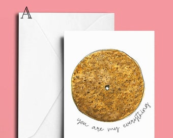 Everything Bagel Greeting Card