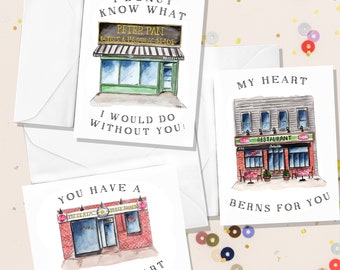 Valentine's Day Cards with Greenpoint/Williamsburg, Brooklyn Business/Restaurants and Puns