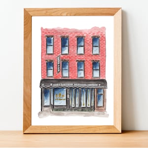 Watercolor Illustration Print: Keg & Lantern, Greenpoint, Brooklyn, NY
