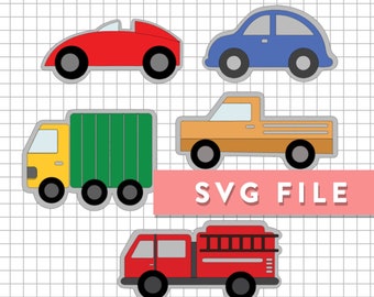 SVG File: Layered Car Banner