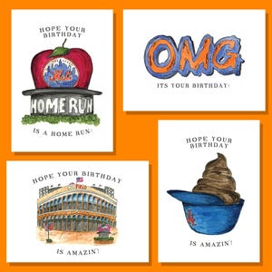 Cartão de aniversário do New York Mets