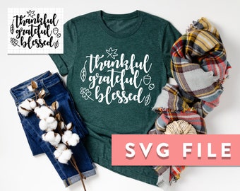 SVG File: Thanksgiving Decals for Tshirts, Koozies, Wine Glasses