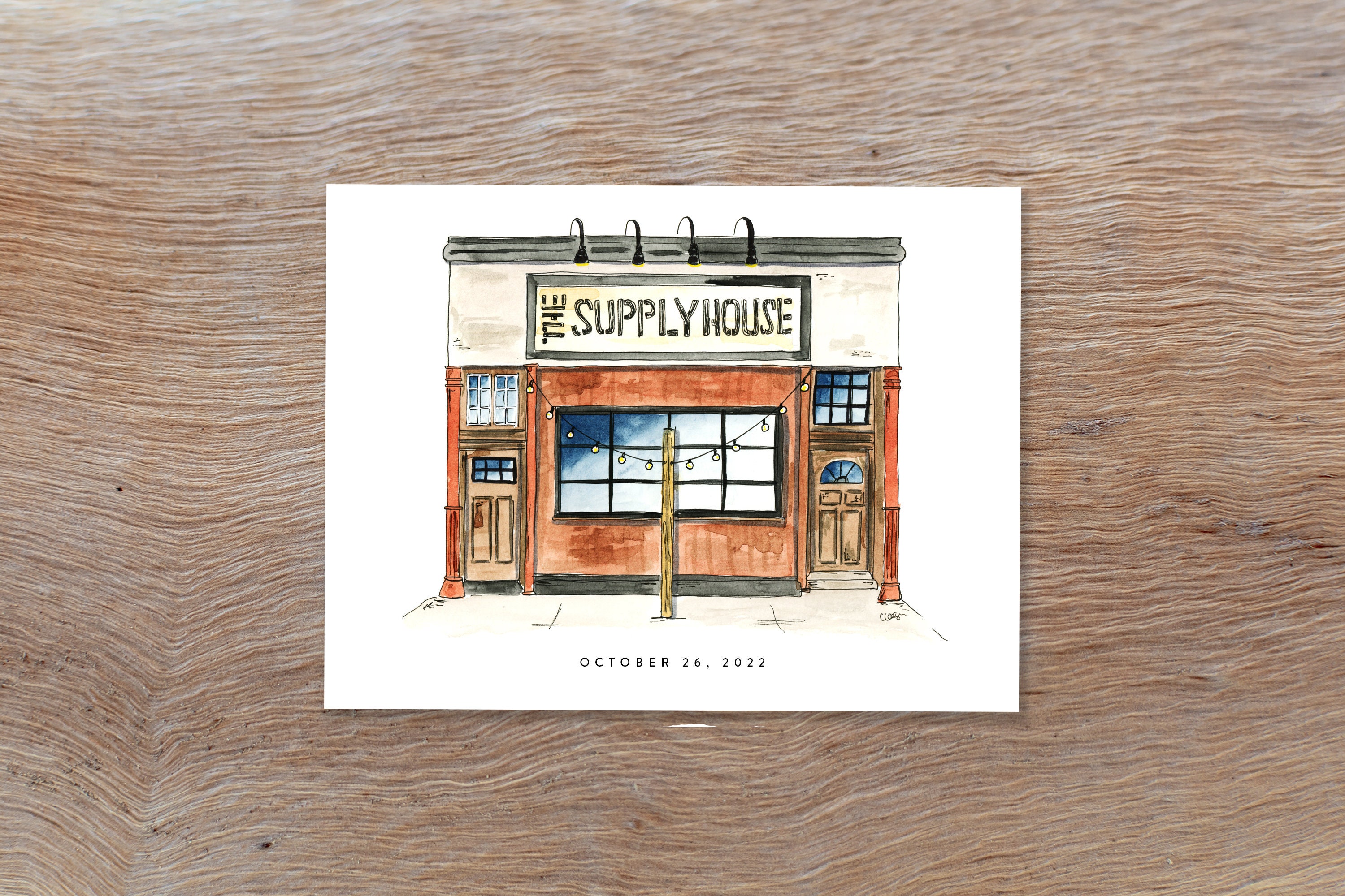 Watercolor Illustration Print: Supply House, Upper East Side, NY, NY