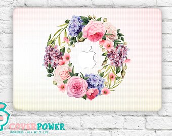Floral MacBook Pro Decal Flowers Macbook Sticker Macbook Air Skin Floral Macbook Pro Vinyl Cover Macbook Air Stickers Any Laptop Skins MB309