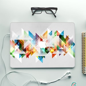 Abstract Geometric MacBook Decal Triangle MacBook Air Sticker MacBook Pro Skin Macbook Cover Vinyl Macbook Pro Decal Fits Any Laptop MB456