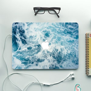 Ocean MacBook Skin Decal Sea Wave MacBook Pro 15 Stickers MacBook Pro 2016 Skin MacBook Air 13 Vinyl Cover for Any Laptop Skins Decals MB446 image 1
