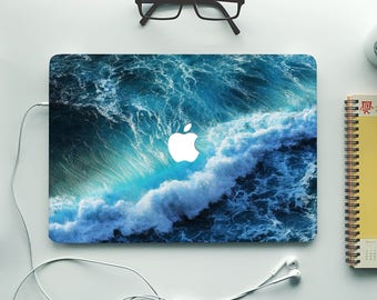 Ocean MacBook Skin Decal Sea Wave Macbook Pro 15 Stickers Macbook Pro 2016 Skin Macbook Air 13 Vinyl Cover for Any Laptop Skins Decals MB444