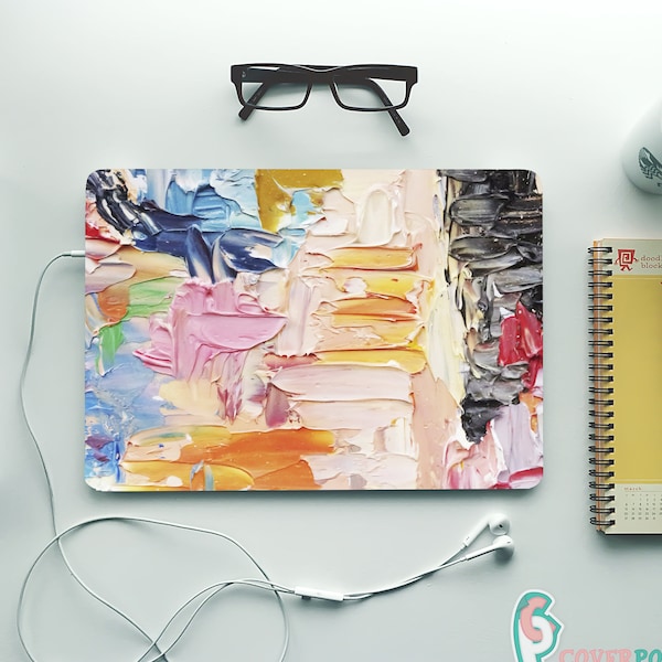 Colourful Paint Laptop Skin Brush Painting Notebook Vinyl Decal Dell Hp Lenovo Asus Acer Laptop Sticker Decal Cover Skins - Any Laptop Mb420