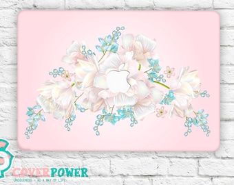 Floral MacBook Decal Flowers Macbook Pro Sticker Macbook Air Skin Floral Macbook Pro Vinyl Cover Macbook Air Stickers Any Laptop Skins MB299