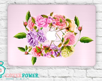 Floral MacBook Skin Decal Flowers Macbook Pro Sticker Macbook Air Skin Macbook Pro Vinyl Cover Macbook Air Stickers Any Laptop Skins MB294