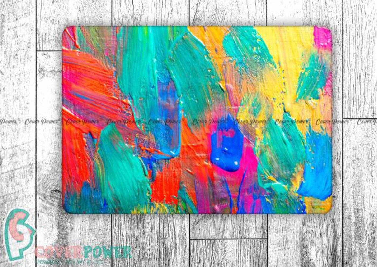 Paint Laptop Skin Brush Painting Colourful Notebook Vinyl Etsy