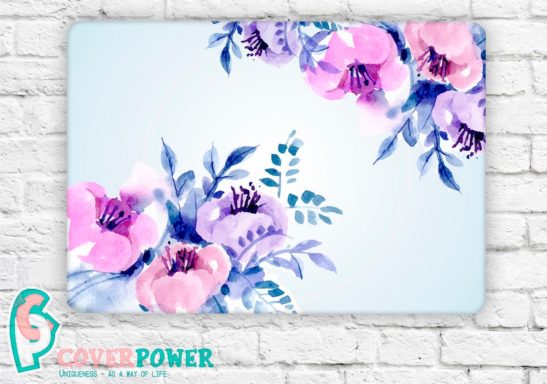 Floral Laptop Skin Flowers Notebook Vinyl Decal Dell Hp Lenovo Asus ...