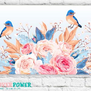 Floral Laptop Skin Flowers Birds Notebook Vinyl Decal Dell Hp Lenovo Asus Acer Laptop Sticker Decal Skin Cover Skins For Any Laptop MB304