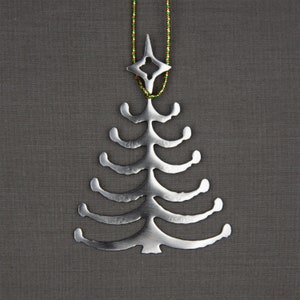 Metal Christmas Ornament, Christmas Tree Ornament, Minimalist Ornament, Christmas Decoration, Modern Ornament, Stocking Stuffer, Gift