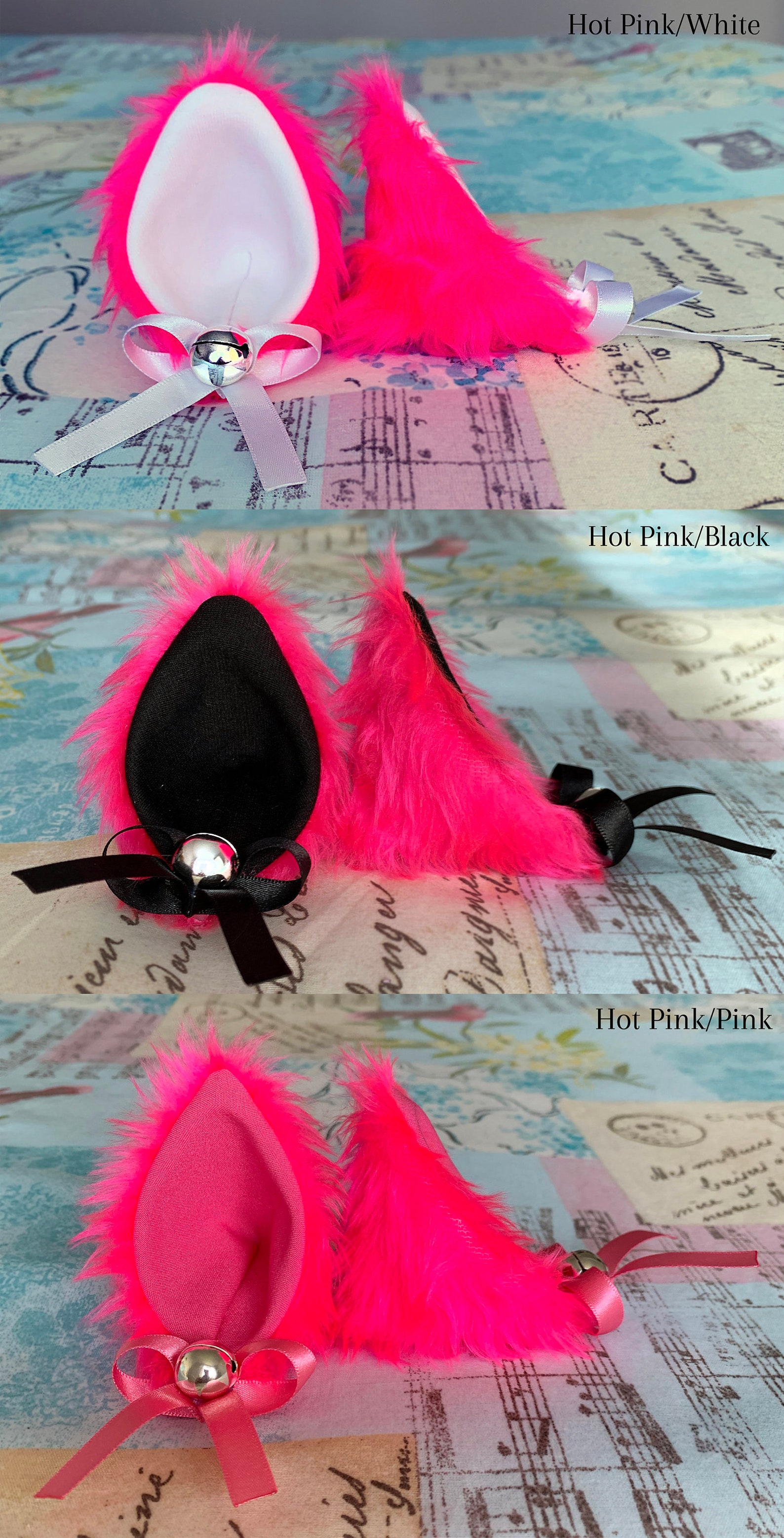 Cat Ears Hair Clip Accessories Multiple Colours Etsy UK