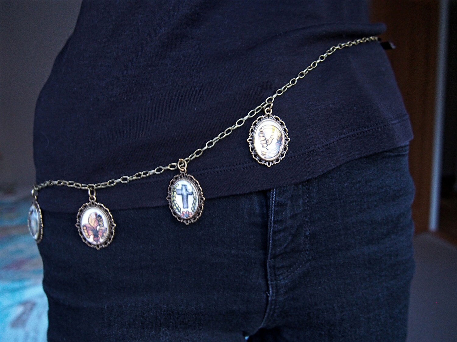 Undertaker Black Butler Waist Chain/ Necklace - Etsy