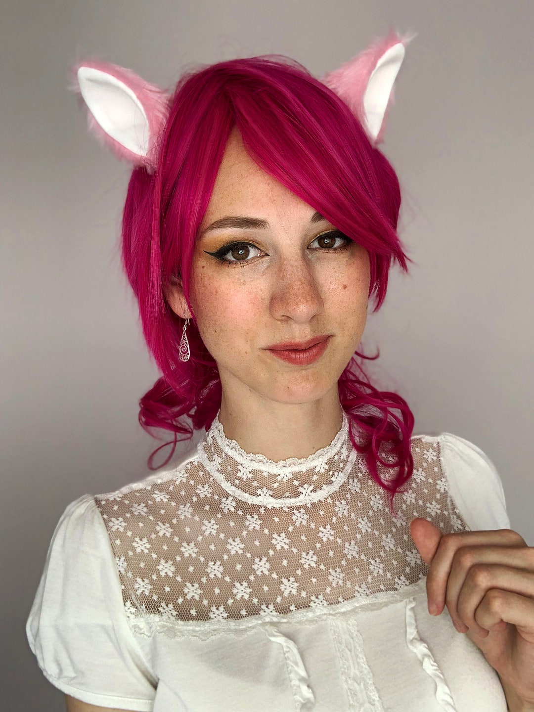 Cat Ears Hair Clip Accessories Simple Multiple Colours Etsy UK