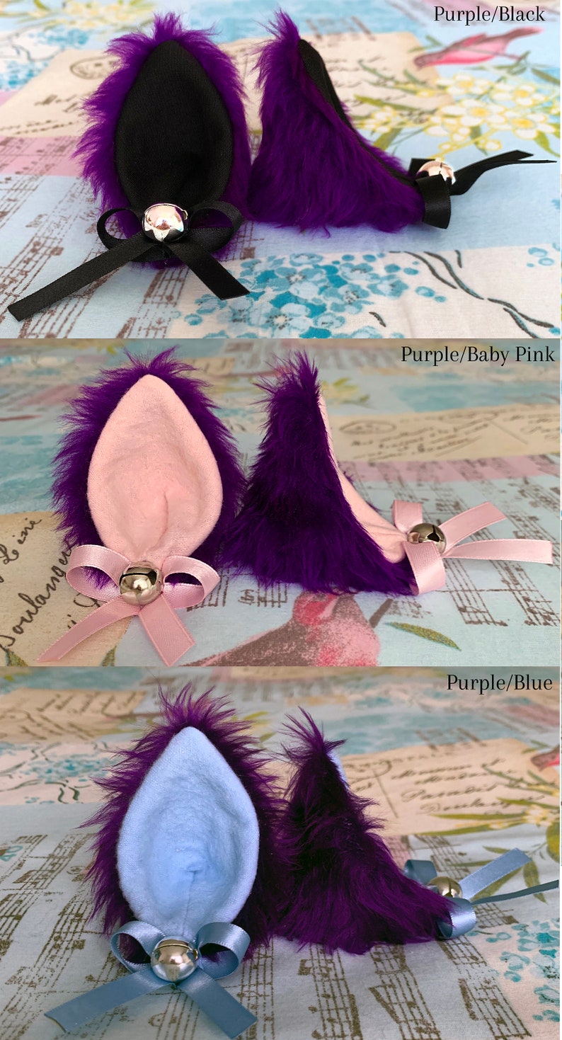 Cat Ears Hair Clip Accessories Multiple Colours Etsy UK