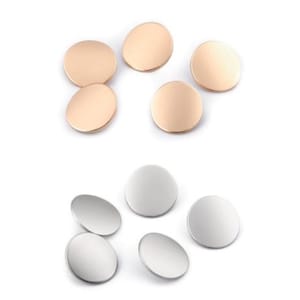 2 pcs Gold or Silver Matte Metal Shank Button size 32&#39; or 19,8mm