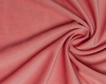 Sammet Minky Coral Pink, Sammetstyg av högsta kvalitet, metervara/halv meter, europeiskt tyg Sammetstyg för barnkammare, bon, filtar etc.