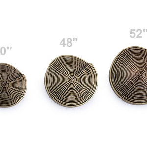 5 grands boutons en spirale avec surface décorée 40', 48', 52', bouton en spirale 34 mm, 30 mm, 25 mm, bouton en spirale laiton, noir, argent image 4