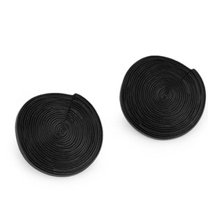 5 grands boutons en spirale avec surface décorée 40', 48', 52', bouton en spirale 34 mm, 30 mm, 25 mm, bouton en spirale laiton, noir, argent image 6