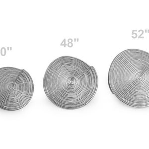 5 grands boutons en spirale avec surface décorée 40', 48', 52', bouton en spirale 34 mm, 30 mm, 25 mm, bouton en spirale laiton, noir, argent image 3