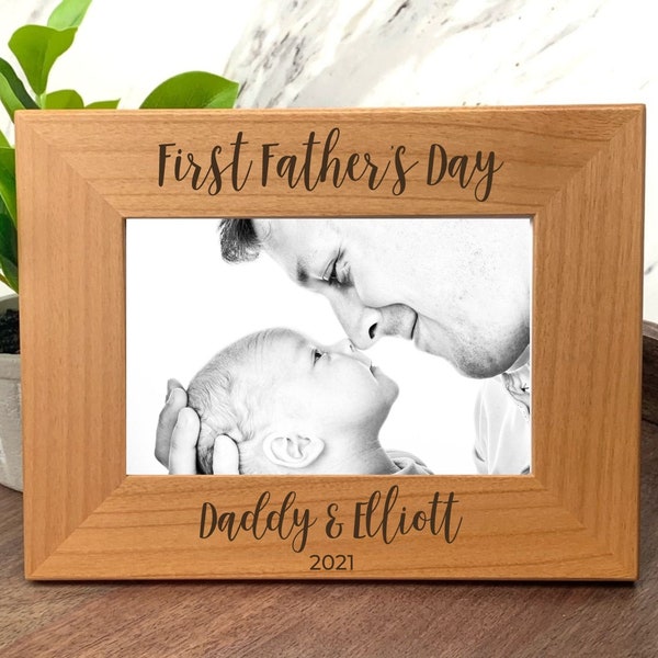 First Father's Day Frame Personalized Father's Day Frame Dad And Baby Photo Frame First Father's Day Gift For New Dad First Time Father