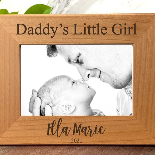 Daddys Little Girl Picture Frame Father's Day Frame Etsy