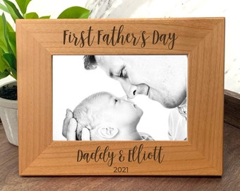 First Father's Day Frame Personalized Father's Day Frame Dad And Baby Photo Frame First Father's Day Gift For New Dad First Time Father