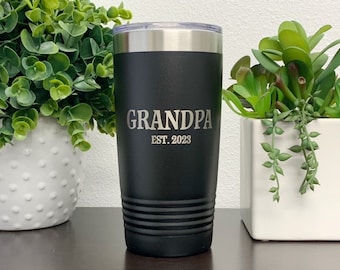 Grandpa Coffee Travel Mug, Grandpa Gift For Christmas, Engraved Coffee Tumbler, 20oz Tumbler, Gift For Granddad, Travel Cup For Grandpa