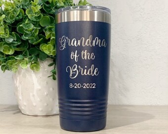 Vaso para la abuela de la novia, taza grabada para la abuela del novio, regalo para la abuela de la boda, regalo para la abuela de la novia, taza para la boda