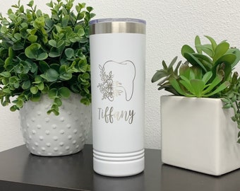 Vaso dental grabado, regalo para higienista dental, regalo de graduación para dentista, regalo para estudiante de odontología, regalo para consultorio dental, regalo de higiene dental, vaso dental