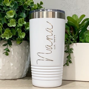 Nana Coffee Tumbler, Nana Birthday Gift, New Grandma Gift, Nana Announcement, Engraved 20oz Tumbler, Nana Travel Mug, Nana Established