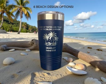 Retirement Tumbler, Funny Retired Gift for Boss or Coworker, Every Sip Tastes Like It's Not My Problem Anymore