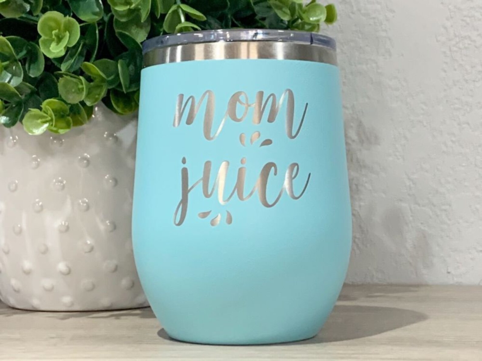 Mom Juice Wine Tumbler With Lid Engraved Funny Mom Wine Etsy