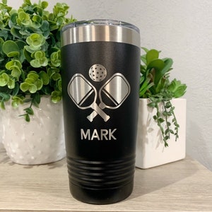 Engraved Pickleball Tumbler Personalized, Pickleball Team Gift For Men And Women, Pickleball Player, 20oz or 30oz Insulated Coffee Cup