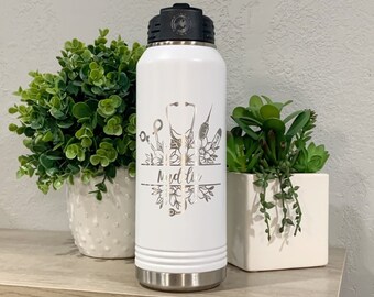 Engraved Nurse Water Bottle, ER Nurse Week, Nurse Christmas, Nurse Graduation, CNA RN Gift, Nursing Student Tumbler, Nurse Assistant