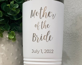 Mother Of The Bride Tumbler Engraved Mother Of The Groom Tumbler Mom Wedding Day Gift From Bride And Groom Wedding Day Cup From Daughter