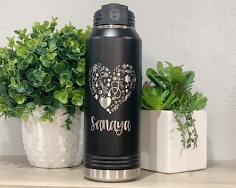 Engraved Nurse Water Bottle With Straw, Nurse Graduation, CNA RN Gift, Nursing Student Tumbler, Nurse Assistant, Gift For Nurse